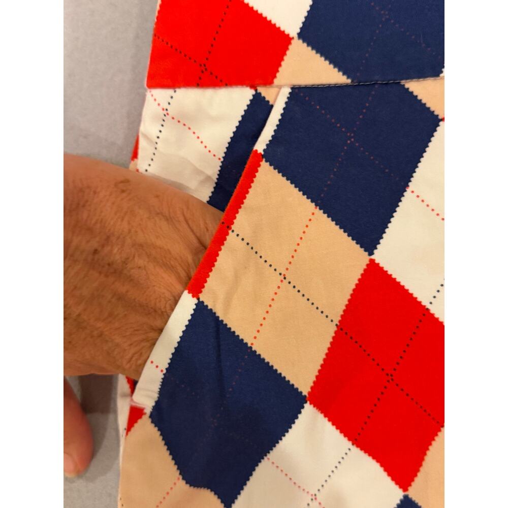 LoudMouth Ladies Size 2 Argyle Golf Skort Red Navy White - Picture 2 of 8